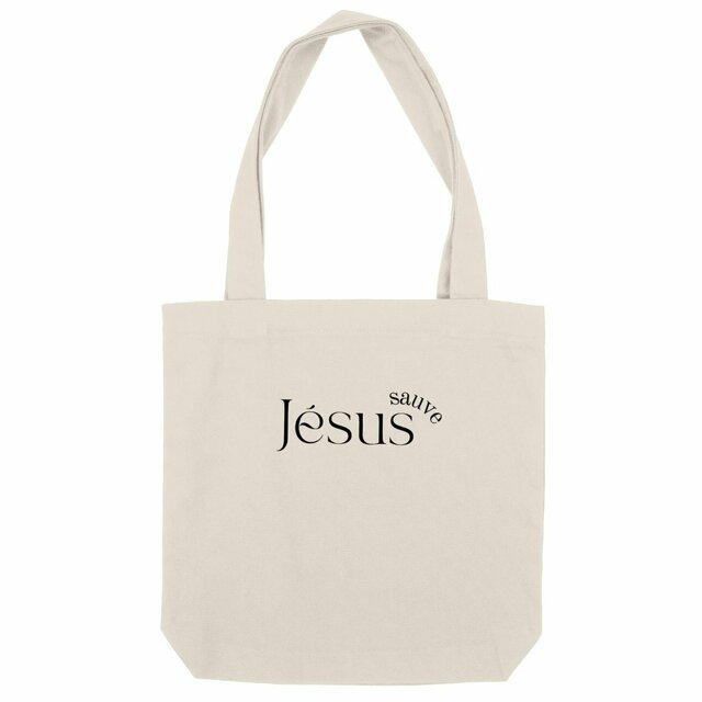 Tote bag chrétien épais - Jésus sauve - Image