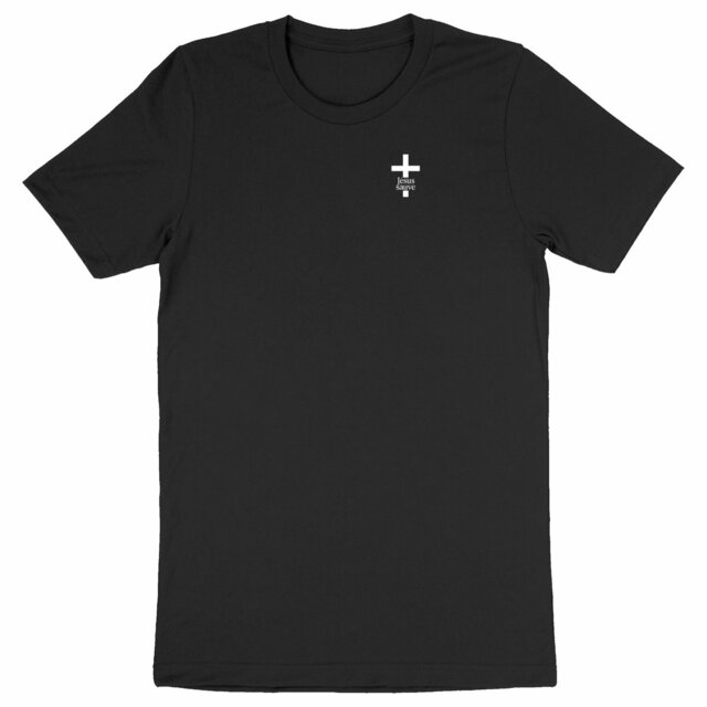 T-shirt chrétien épais - croix Jésus sauve - Image