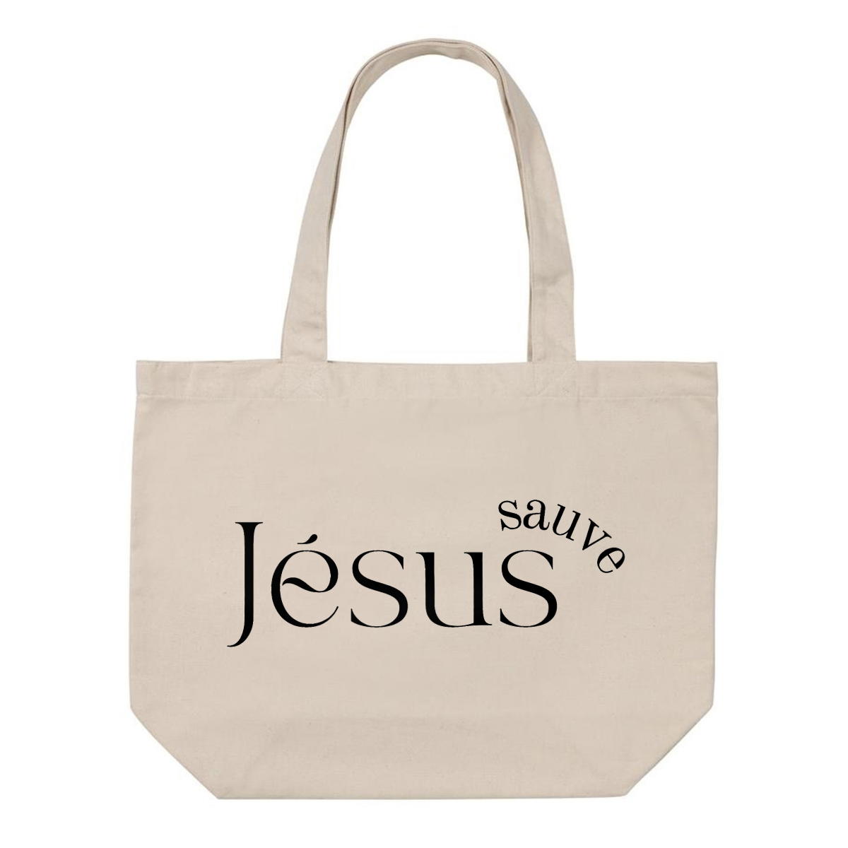 Tote bag chrétien large et épais - Jésus sauve