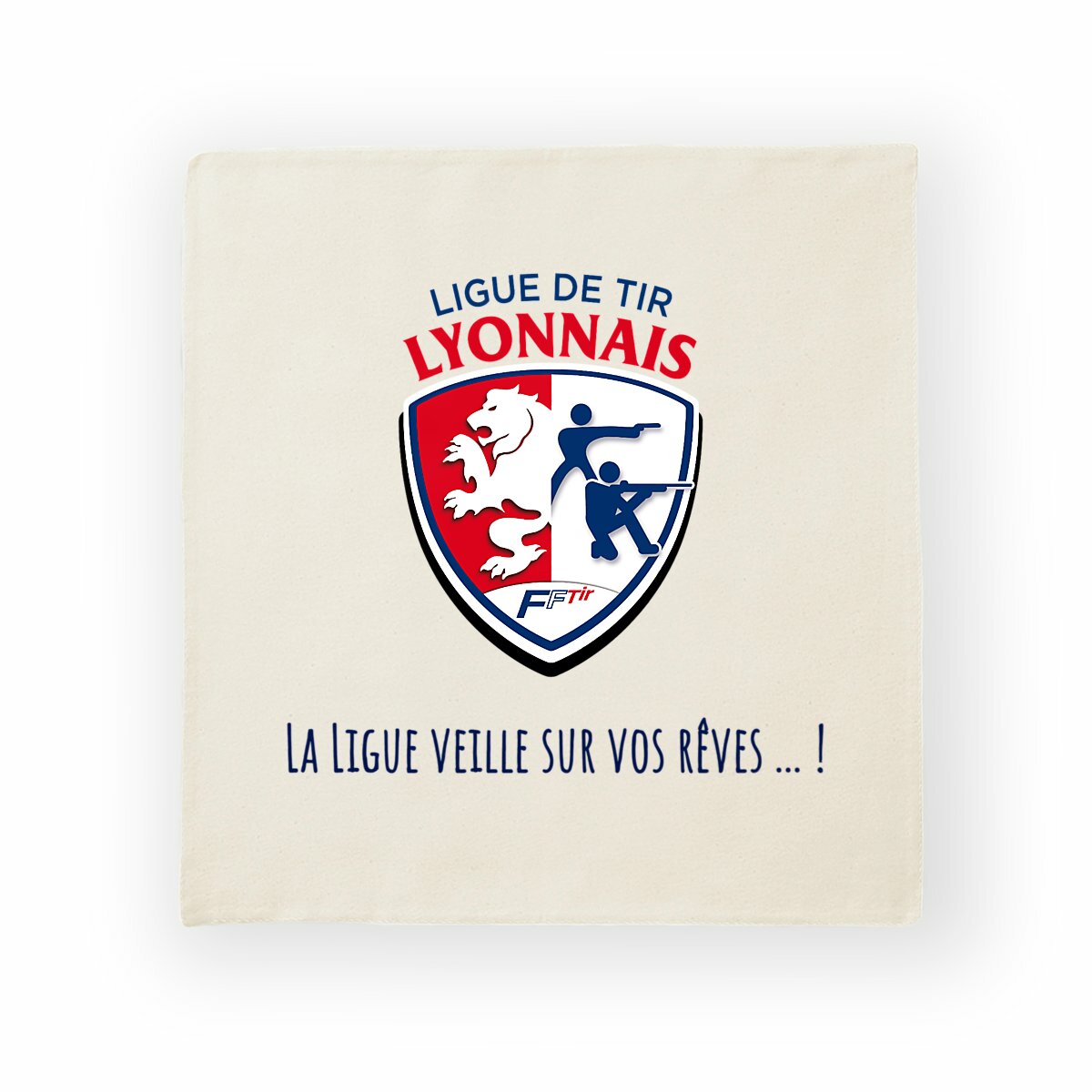 Image back 🛋️ Housse de Coussin en Coton - L'Art de la Détente du Tireur