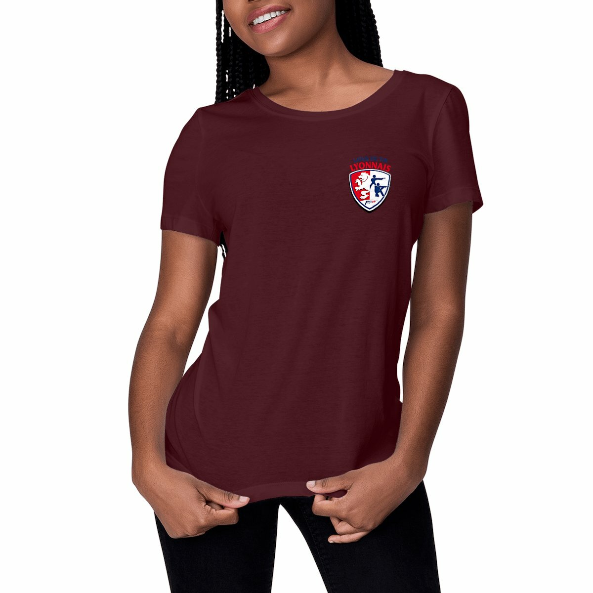 Image front 👚 T-shirt Classique Femme - Coupe Ajustée Ligue