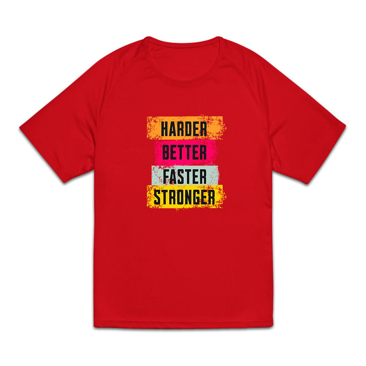Image back T-shirt sport homme harder, better, faster, stronger