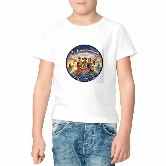 “Achat solidaire : vous soutenez nos projets.”. T-shirt Enfant Epais