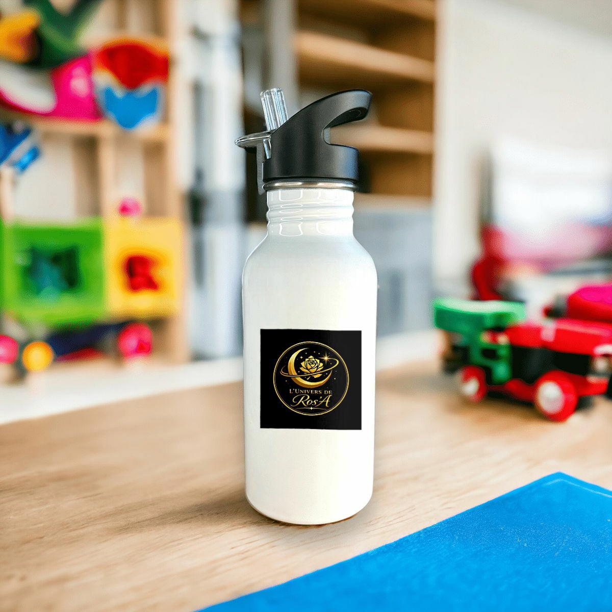 BOUTIQUE – Ros’A officielle  .Bouteille en inox avec paille