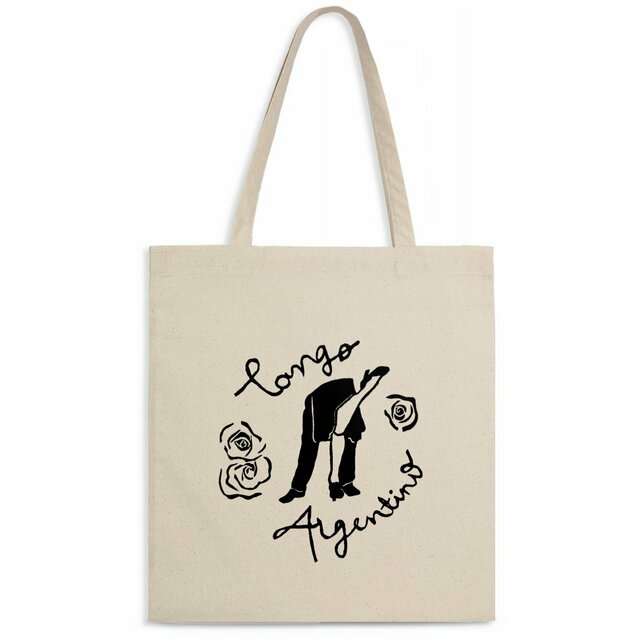 Image back Tote-bag léger Tango Argentino noir et blanc