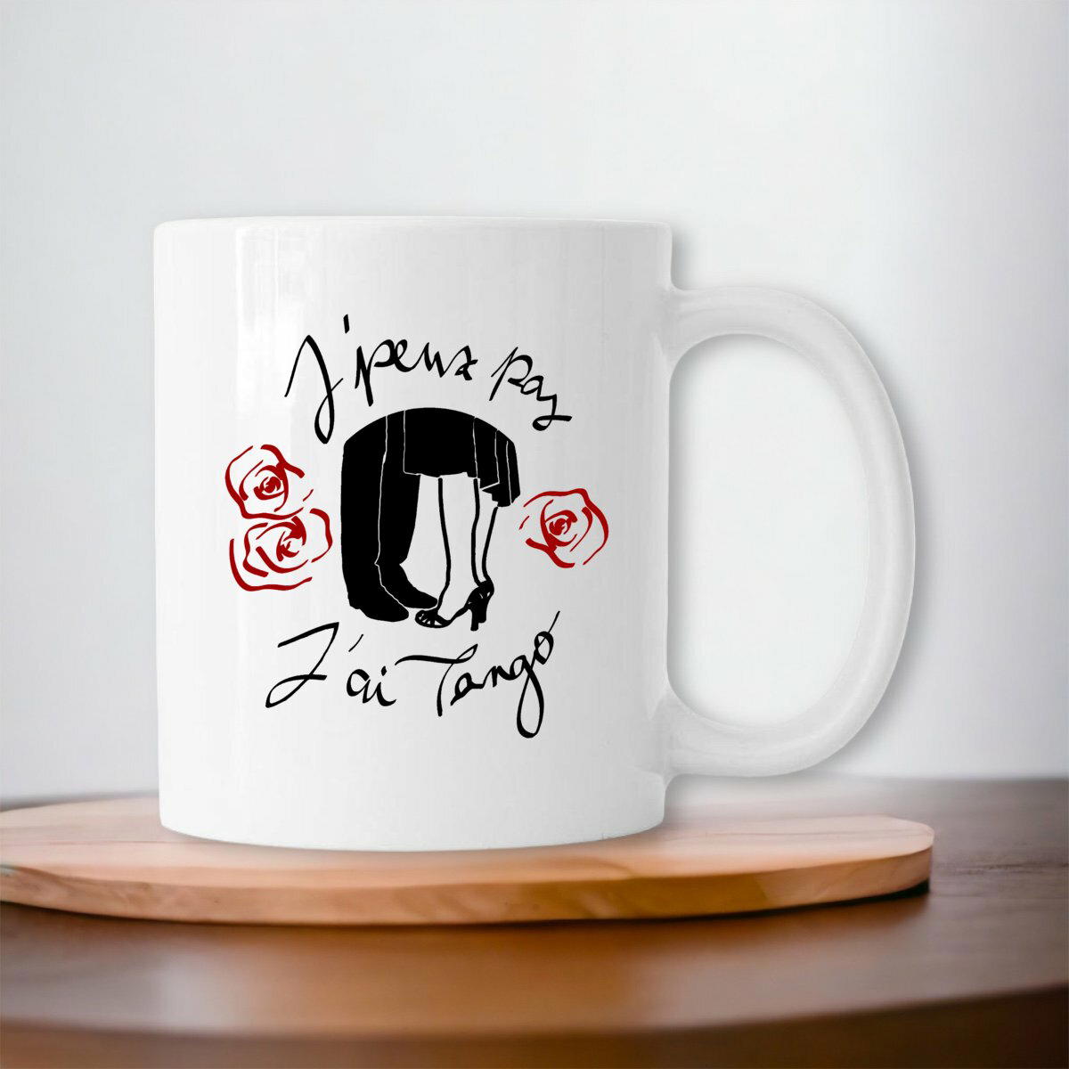 Image front Mug céramique "J'peux pas J'ai Tango" couleur