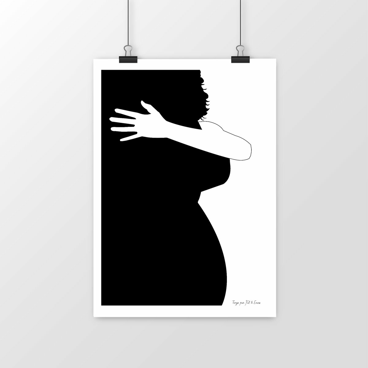 Image front Poster minimaliste "Silhouette Tango"