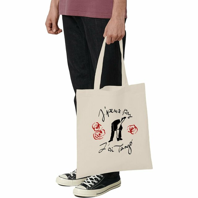 Image front Tote-bag léger "J'peux pas J'ai Tango" version 2 couleur