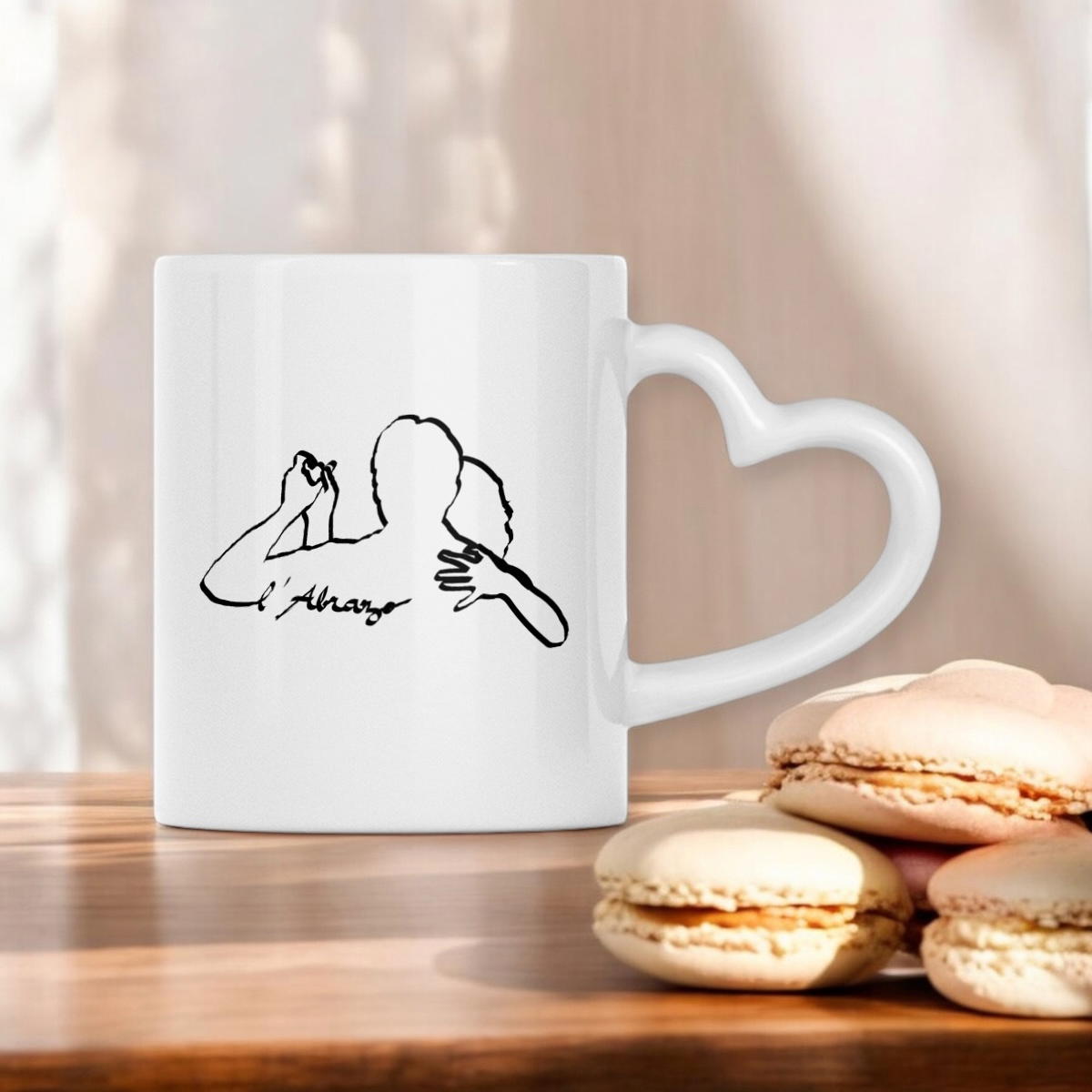 Image front Mug cœur "L'Abrazo"