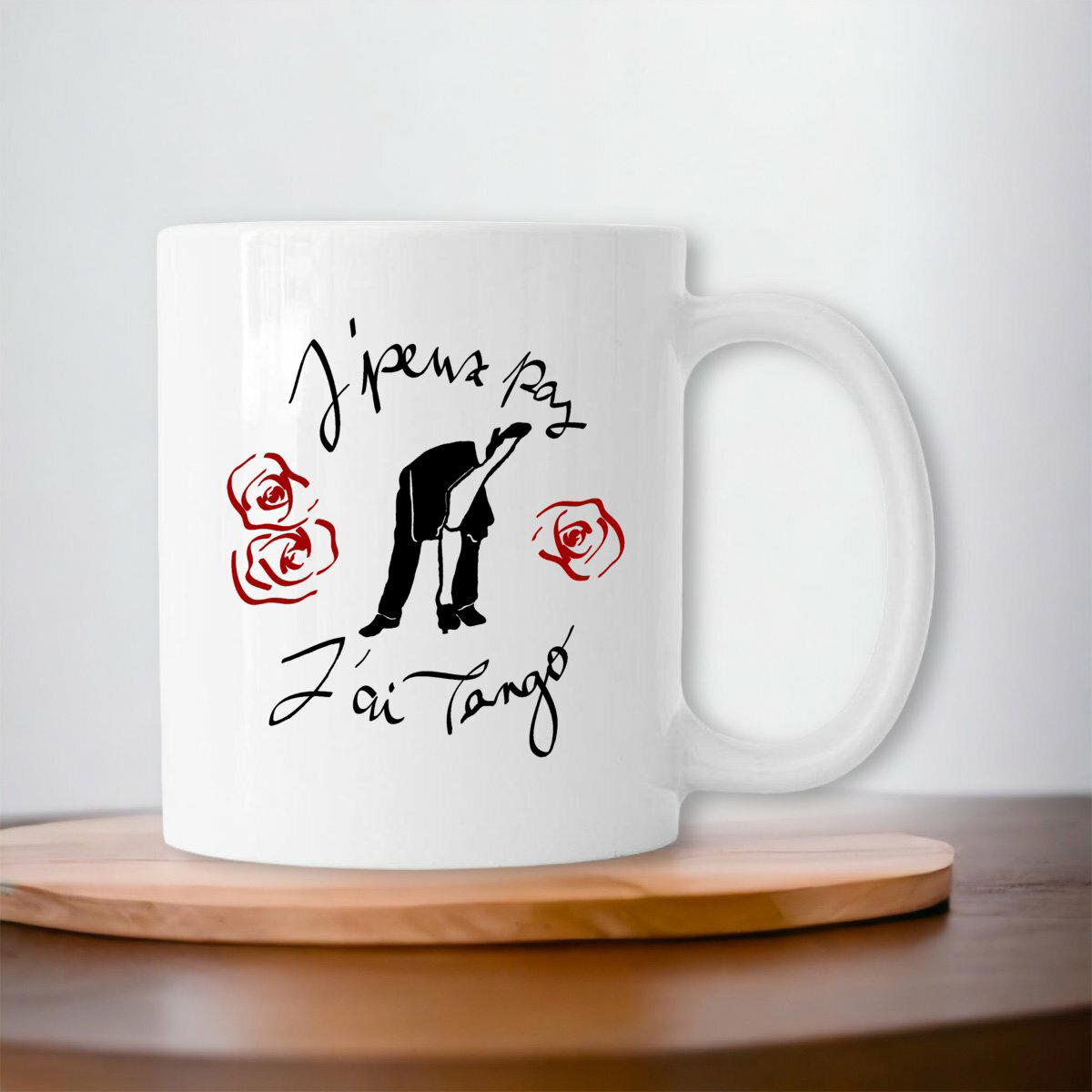 Image front Mug céramique "J'peux pas J'ai Tango" version 2 couleur
