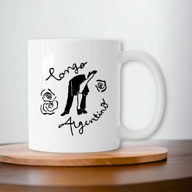 Image front Mug céramique Tango Argentino noir et blanc