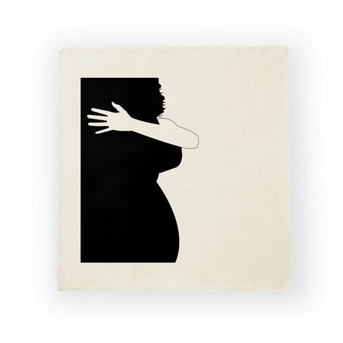 Image back Housse de coussin en coton "Silhouette Tango"