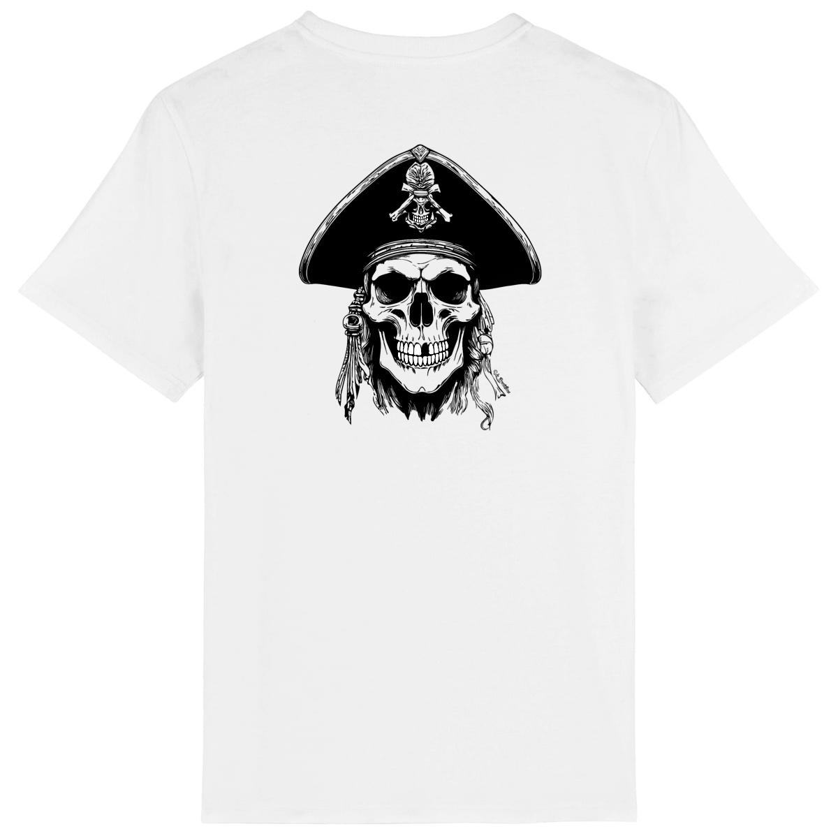 T-shirt motif crâne Jack, le pirate (DOS) - Image