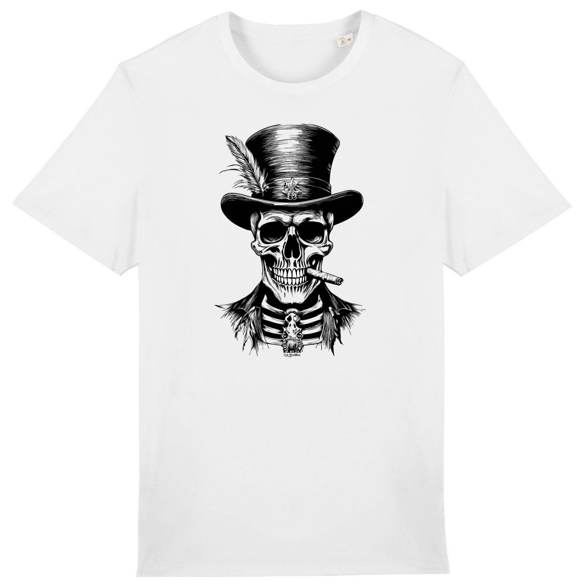 T-shirt tête de mort Spencer, le gentleman (FACE) - Image