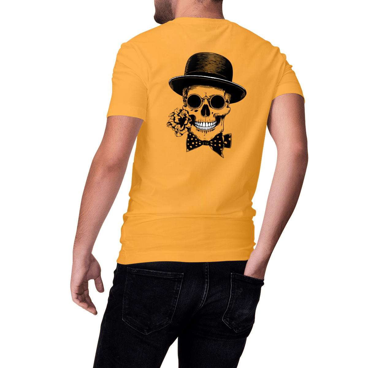 T-shirt motif crâne Alex, l’anarchiste (DOS)