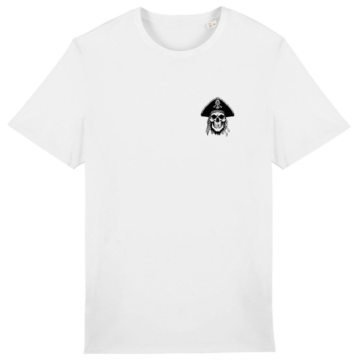 T-shirt skull original Jack, le pirate (FACE & DOS) - Image