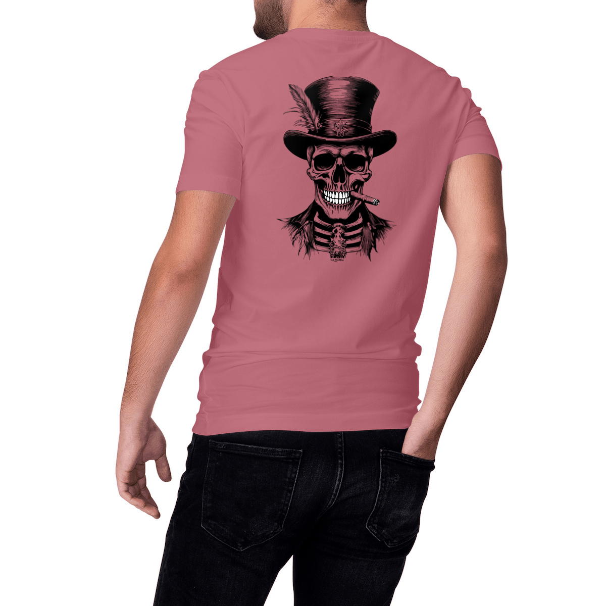 T-shirt motif crâne Spencer, le gentleman (DOS)