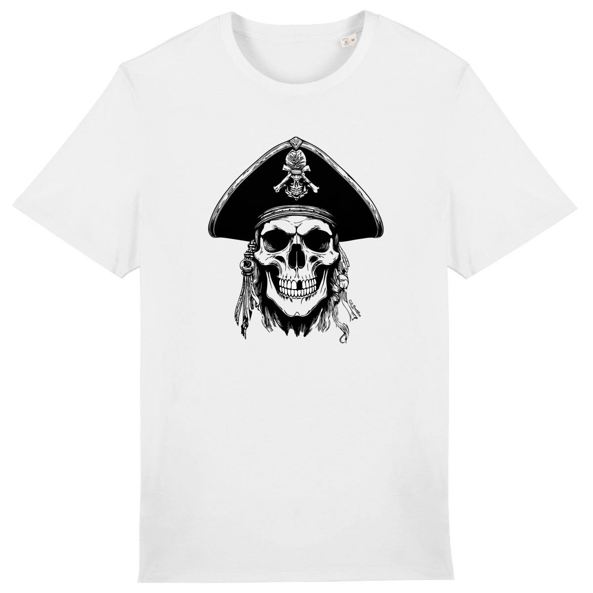 T-shirt tête de mort Jack, le pirate (FACE) - Image