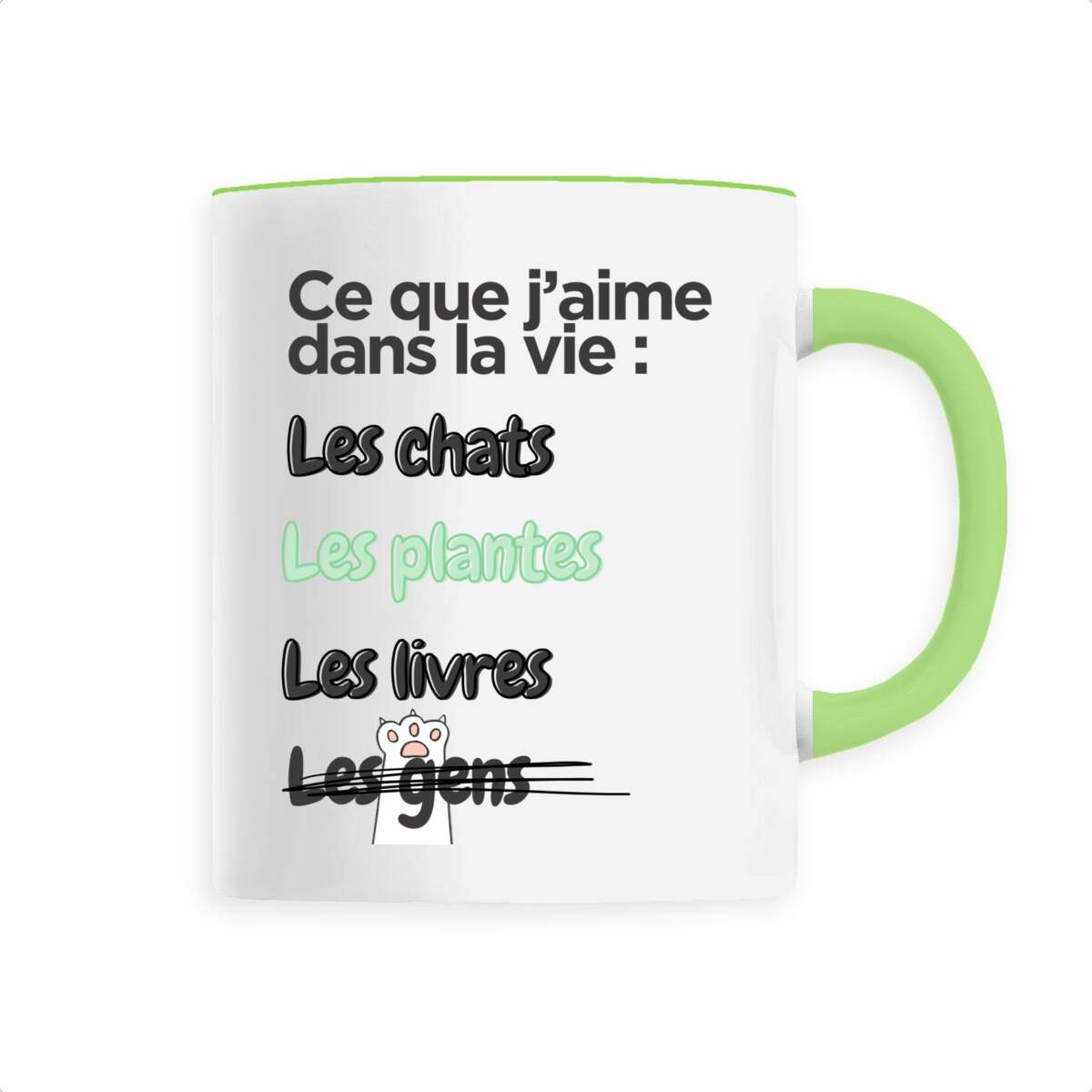 Mug Ce que j'aime dans la vie