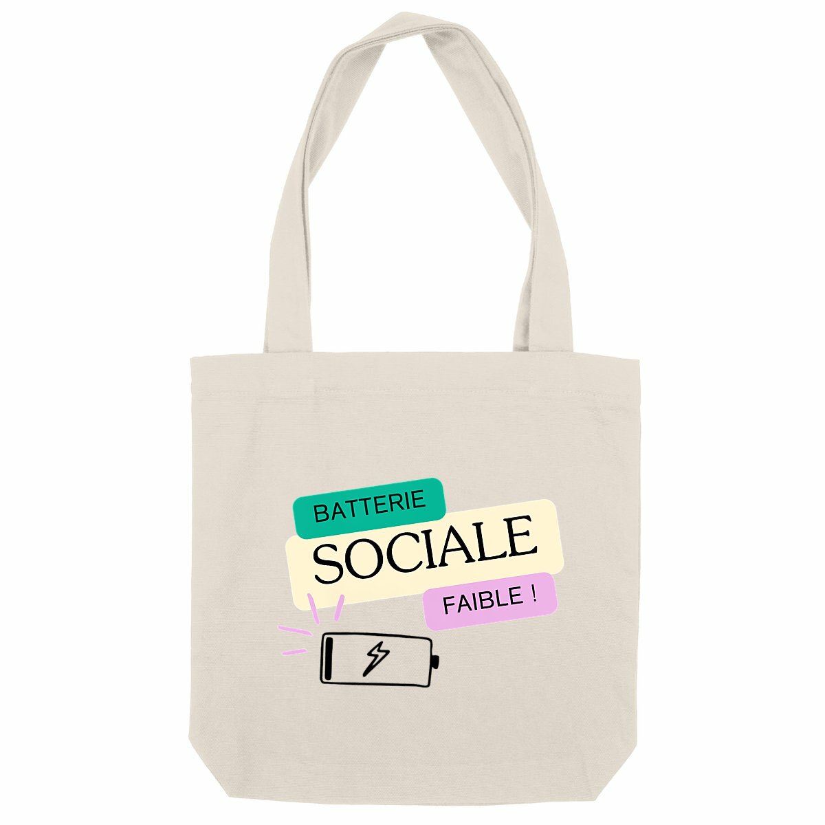 Tote bag - Batterie sociale
