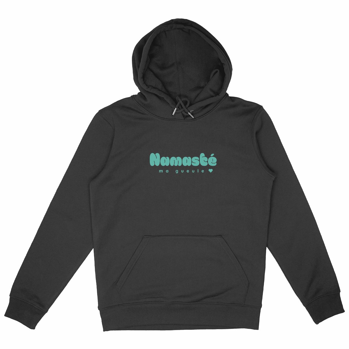Hoodie - Namasté ma gueule (bleu gris) - Image