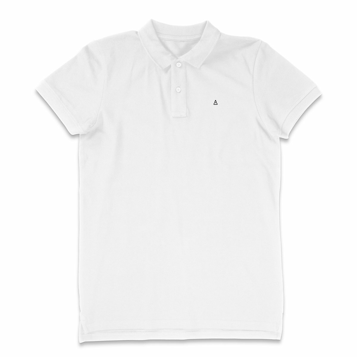 white polo with a chess piece