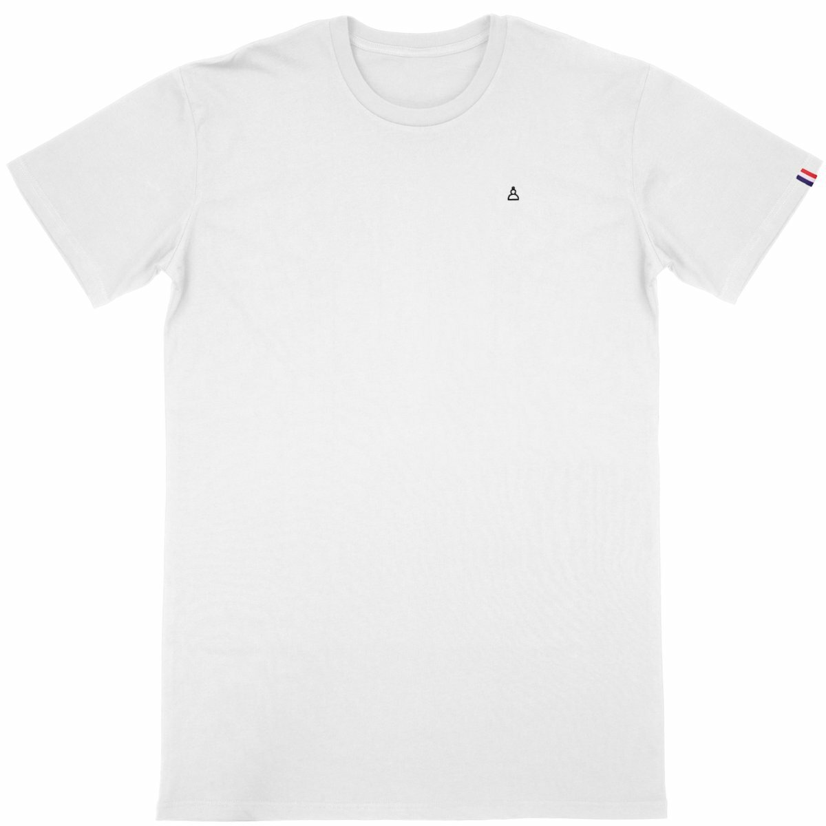 premium white shirt with a chess piece