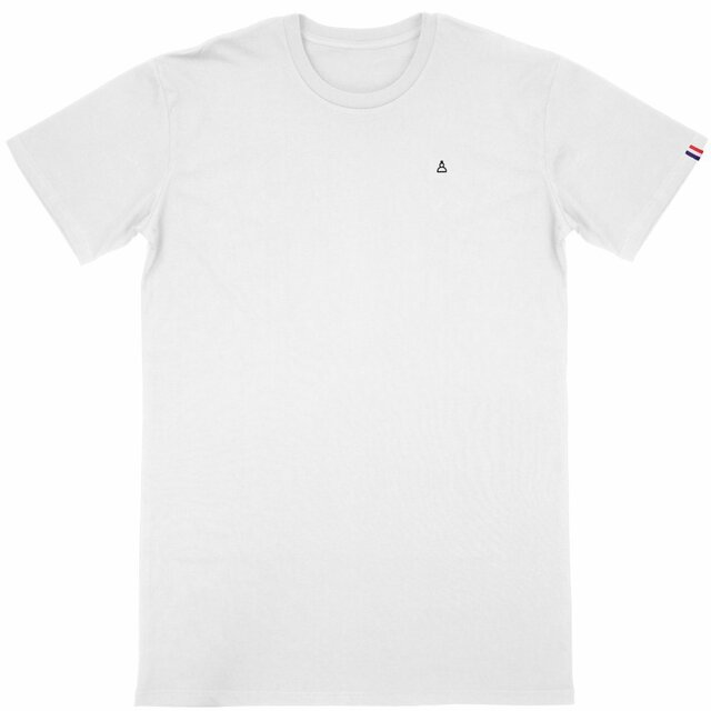 premium white shirt with a chess piece