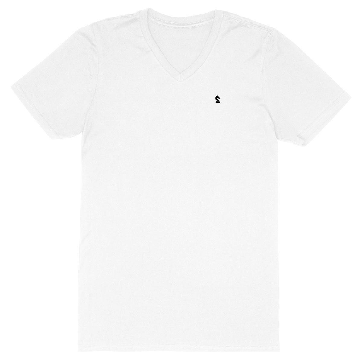white v-neck t-shirt