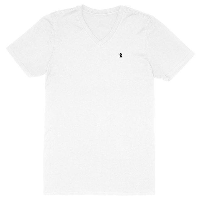 white v-neck t-shirt