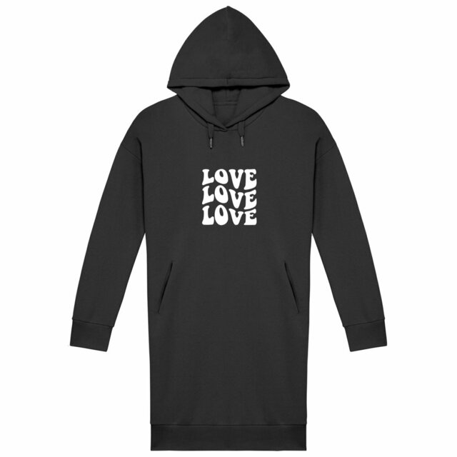 Image back robe sweat "Love love love"