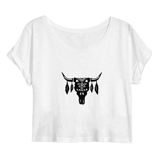 Image back crop top tete boho