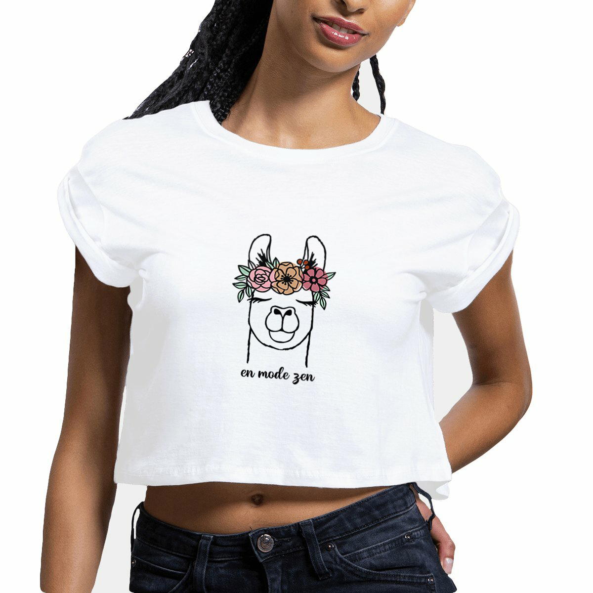 Image front crop top lama