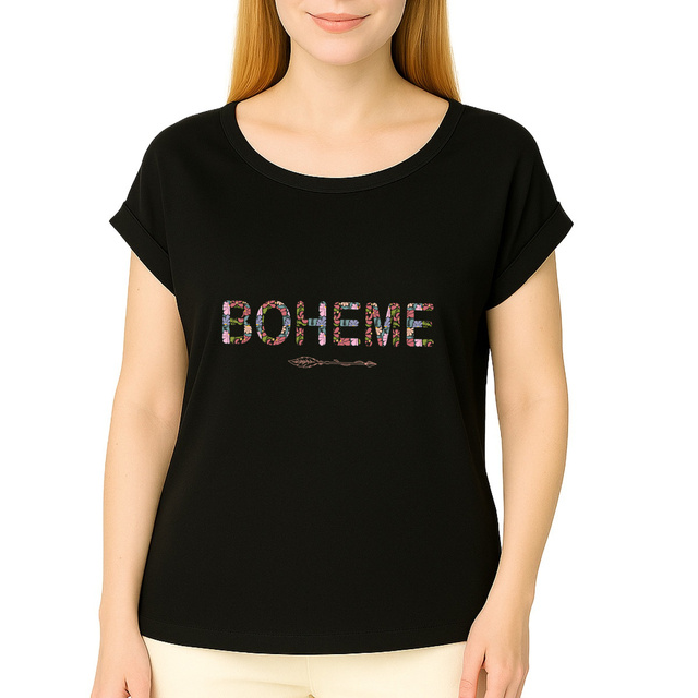Image front T-shirt boheme en coton bio
