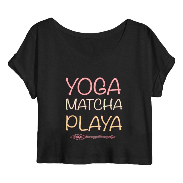 Image back Crop top  Yoga Matcha Playa 🧘‍♀️☀️