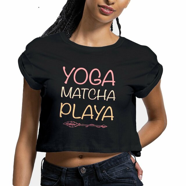 Image front Crop top  Yoga Matcha Playa 🧘‍♀️☀️