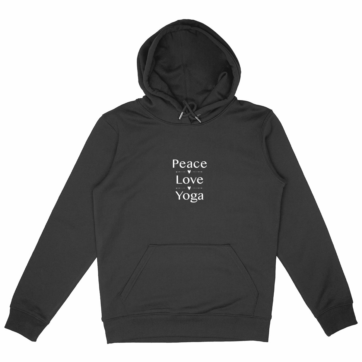 Image back Sweat à capuche "Peace, Love & Yoga"