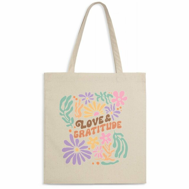 Image back Totebag " Love & Gratitude "