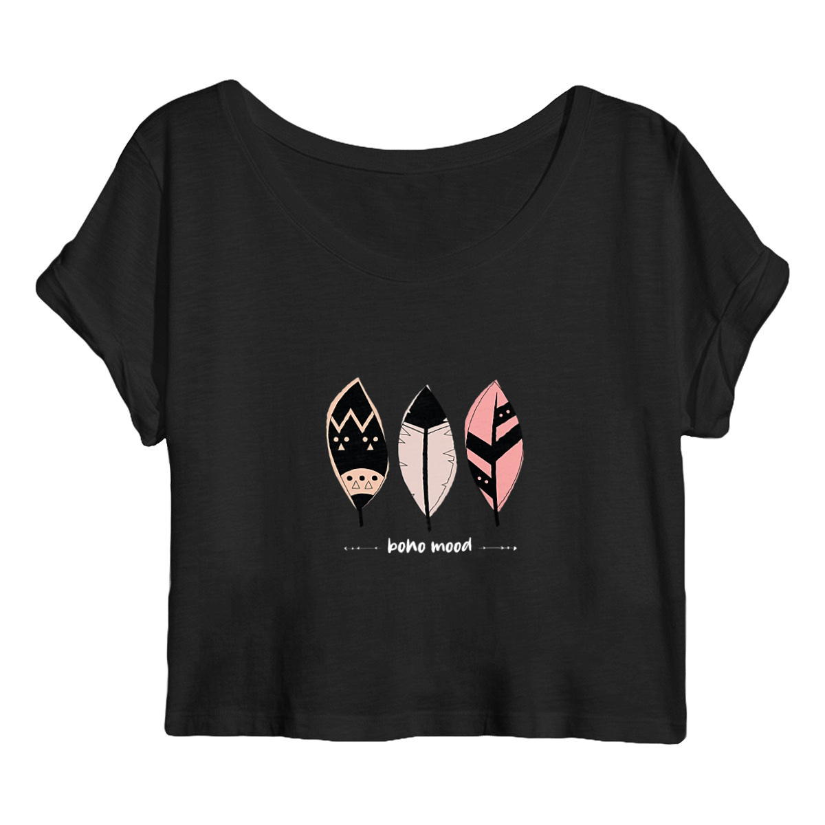 Image back Crop top boho mood