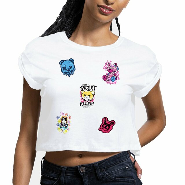 Image front Crop top Femme Street Wear Coloré 😜