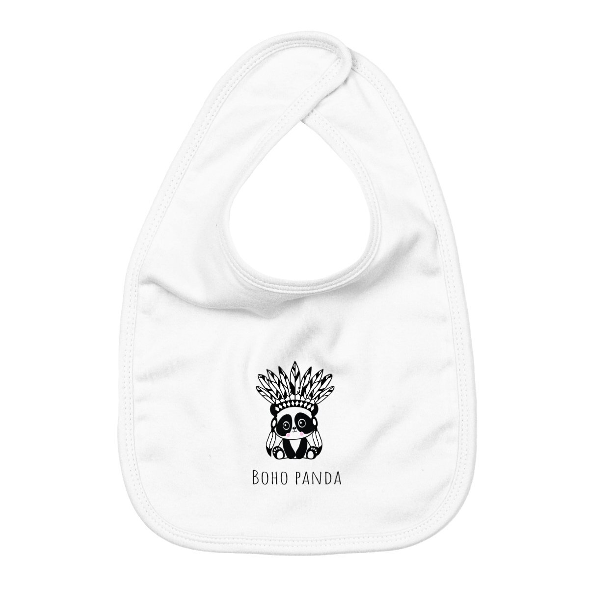 Image back Bavoir boho panda 