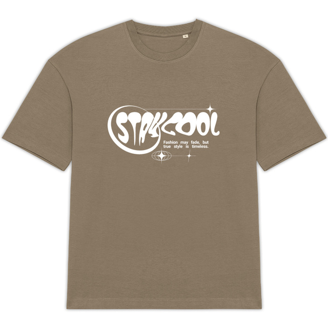Image back T-shirt oversize "stay cool"