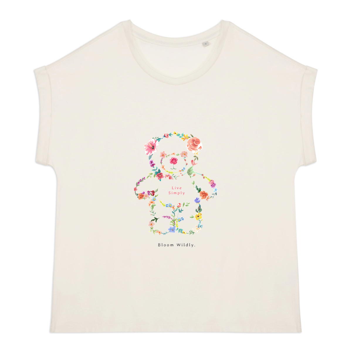 Image back T-shirt "Live simply" 