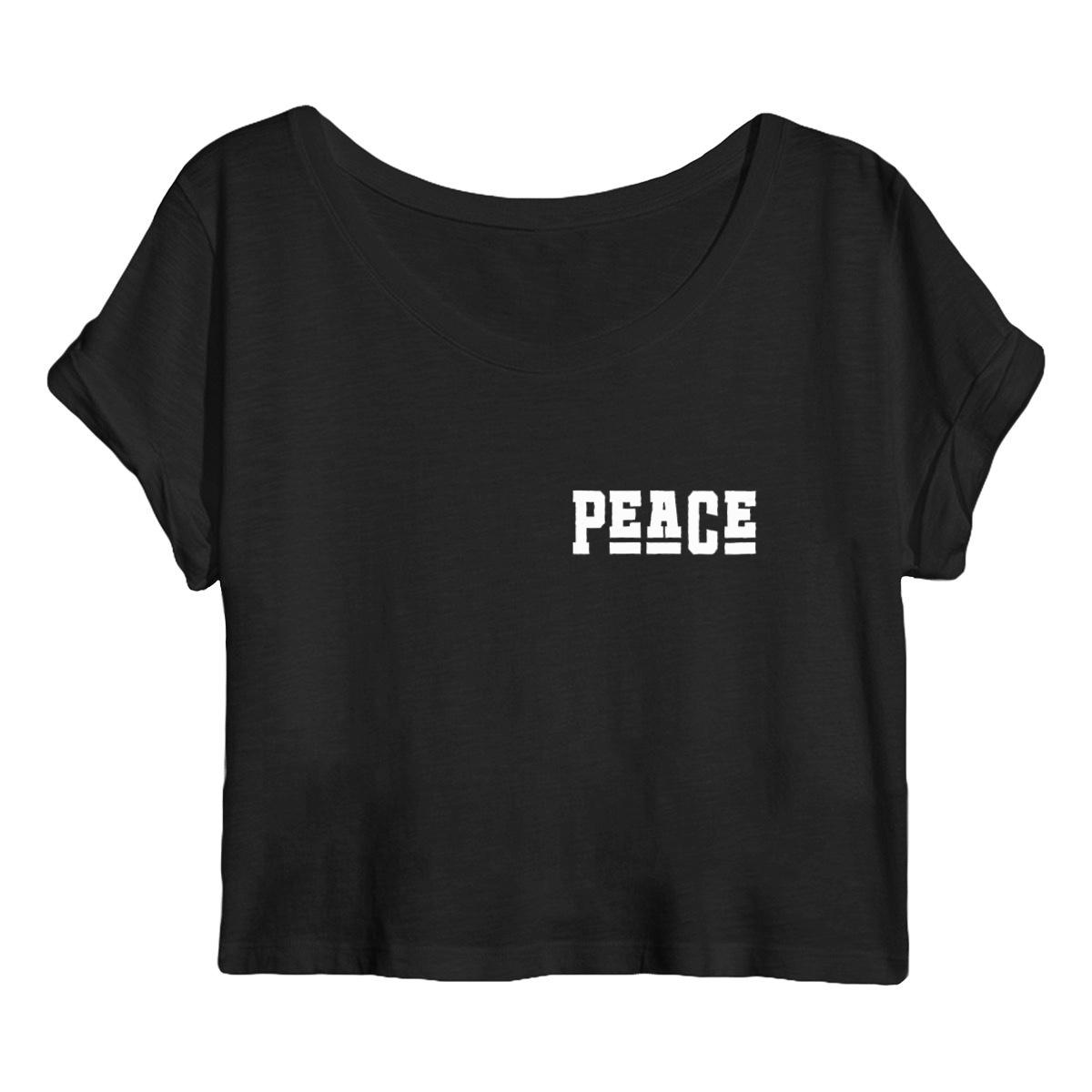 Image front Crop top "peace"