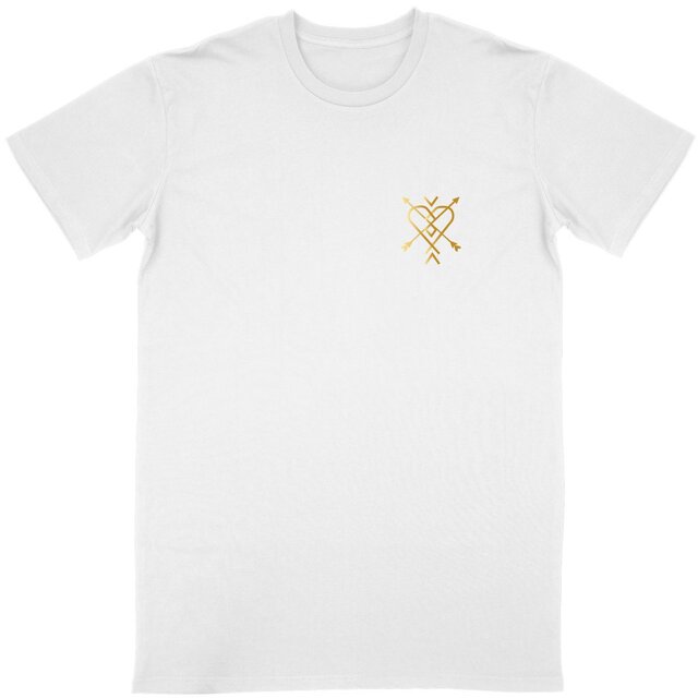 Image back T-shirt men  heart boho