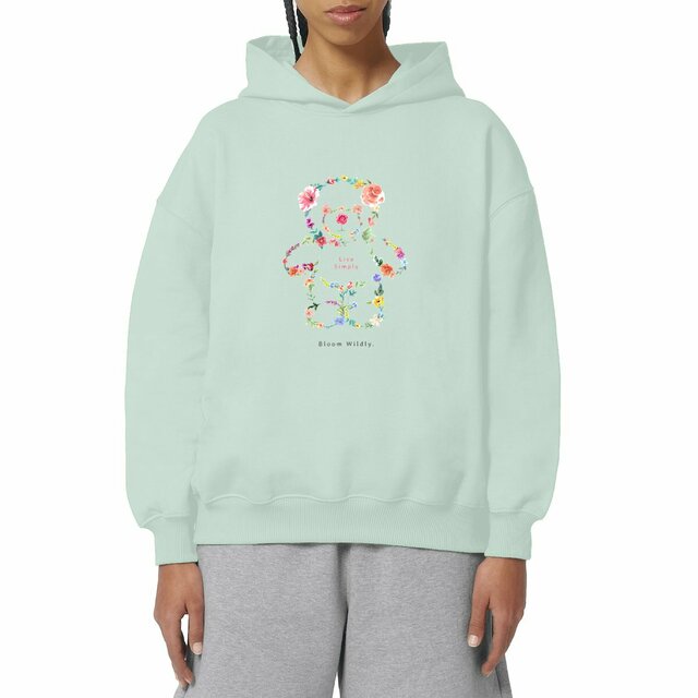 Image front Sweat oversize "Live simply"