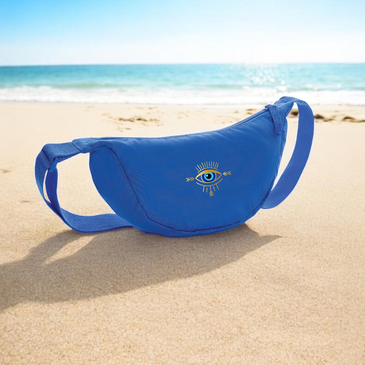 Image front sac banane en polyester recyclé "Third eye"