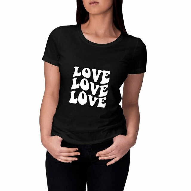 Image front T-shirt Femme  "Love "🌺💖