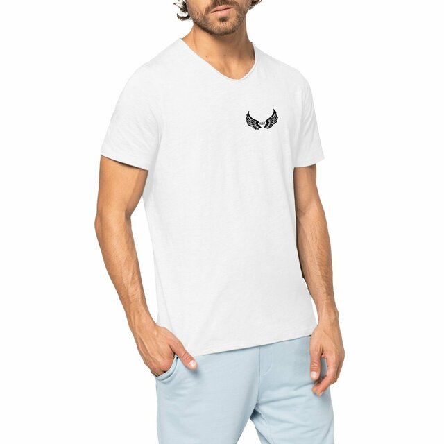 Image front T-shirt slub homme wild