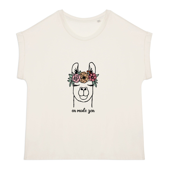 Image back T-shirt  Lama